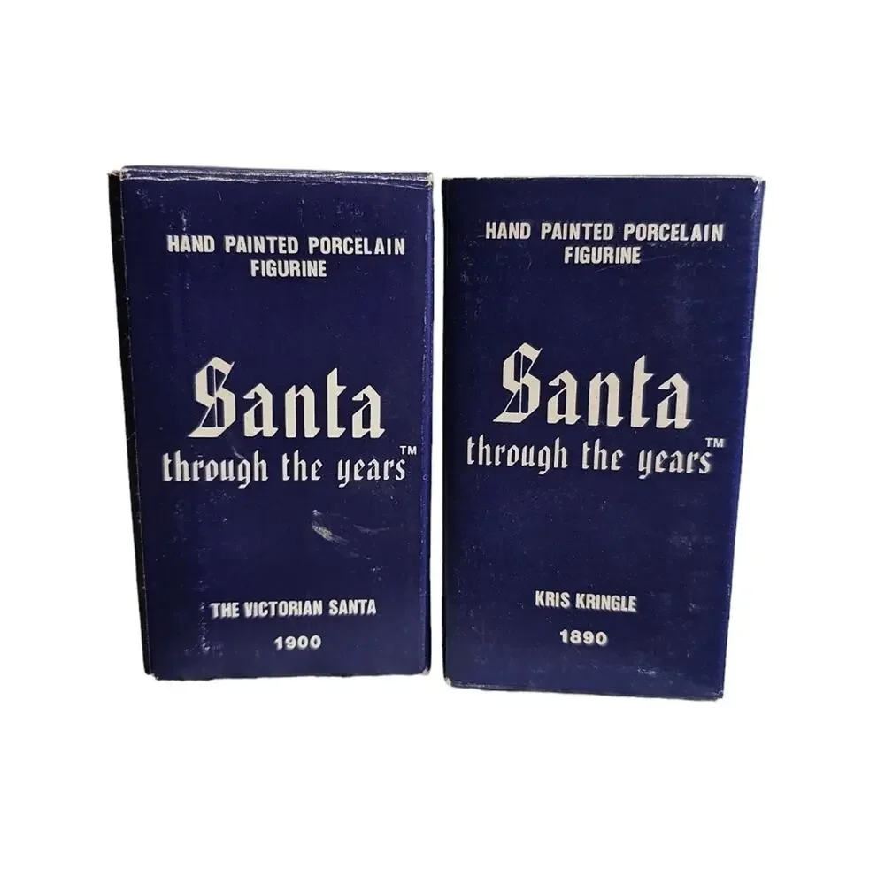 Vintage 1990's Christmas Santa Through the Years Set of 3